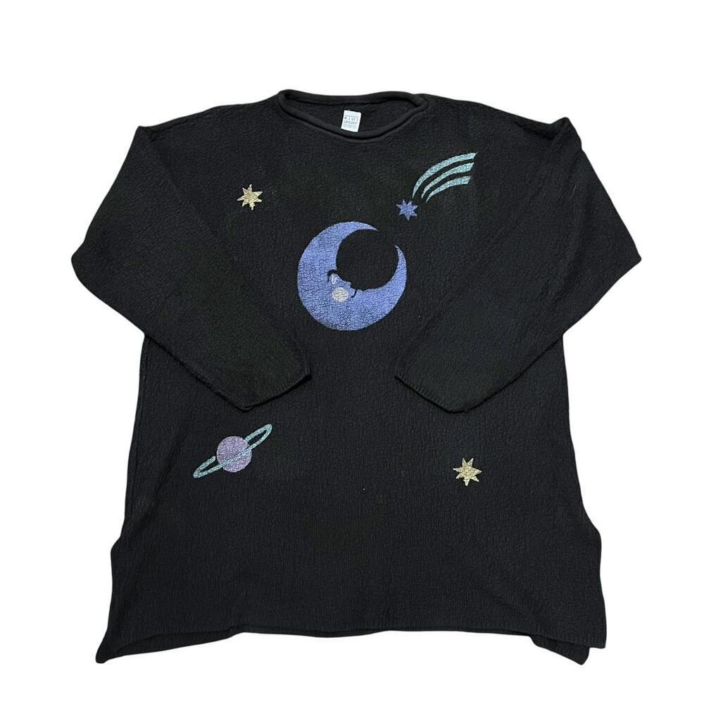 Vintage Whimsical Celestial Sweater